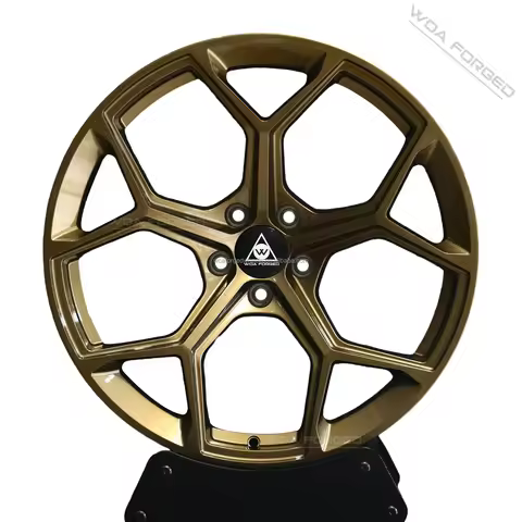 Custom 17 18 19 20 21 Inch Bronze Blade 5-Spoke Forged Wheels 5x100/5x112/5x114.3/5x120 Caps Rims fo
