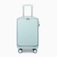 【前置全開】26吋行李箱多功能拉杆箱密碼箱-薄荷綠色#XH099100243