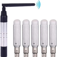 ตัวรับส่งสัญญาณ DMX512แบตเตอรี่แบบชาร์จไฟได้เครื่องส่งสัญญาณ DMX สัญญาณไร้สาย