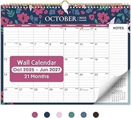 Calendar 2025-2026, 21-Month Calendar from October 2025 to June 2027, 11.5" x 14.7", Spiral Binding 