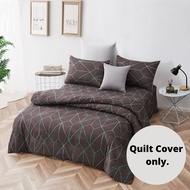 ETOZ 950TC Quilt Cover ONLY- Only Quilt Cover (No Bed Sheet and NO Pillowcase), Printed Design- Solid Colour