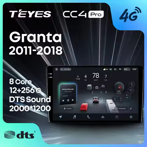 TEYES CC4 PRO For LADA Granta Sport 2011 - 2018 CarPlay Android Auto 2DIN Autoradio Radio Multimedia