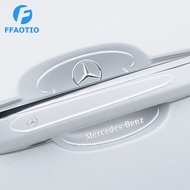 FFAOTIO Transparent Car Door Handle Protector Anti Collision Strip Car Accessories For Mercedes Benz CLA W124 W204 AMG A180 GLB GLC GLA W212 GLA200 Vito GLB200 E200