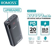 Romoss Ares 20 20000mah 3 Input High Capacity Easy to Fit Dual USB Output Powerbank