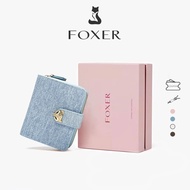 FOXER Short Wallet Women's Wallet Exquisite Multi-card Slots Credit Card Holder Coin Purse