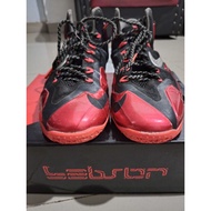 MERAH Nike Lebron Shoes Red Black Basketball Shoes Basketball Shoes