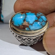 EGYPTIAN TURQUOISE biru GRADUATEDTOSCA EST DIM 18.5x11.5x7 Ring 7