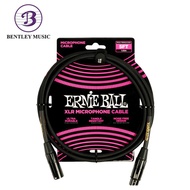 Ernie Ball Braided XLR Microphone Cable Male/Female, Black