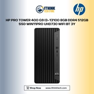 HP PRO TOWER 400 G9 I3-13100 8GB DDR4 512GB SSD WIN11PRO UHD730 WIFI BT 3Y