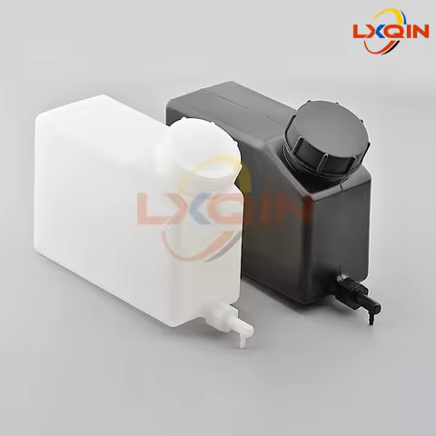 LXQIN 4pcs 1500ml ink tank with single/double outlet doubel Empty Tank Eco Solvent/UV ink for UV Pri