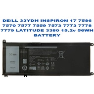 DE/LL 33YDH INSPIRON 17 7586 7570 7577 7559 7573 7773 7778 7779 LATITUDE 3380 15.2v 56WH BATTERY