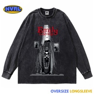 Emily's oversized longsleeve t-shirt 
The strange master washed washing vintage tee