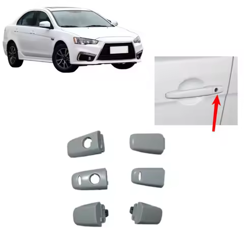 1 Piece Door Outside Handle Cover for Lancer CX CY CZ Outer Locking for Outlander CW GF GG Door Key 