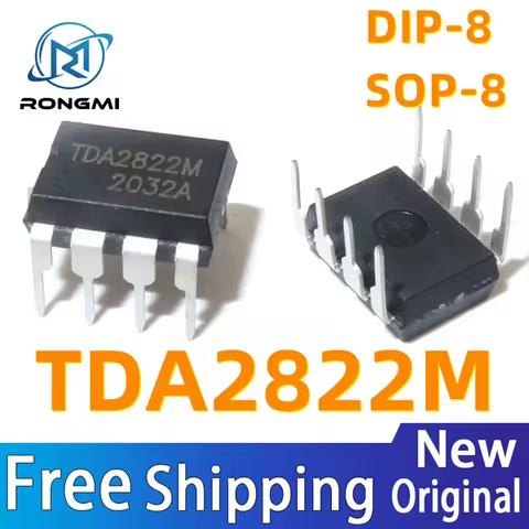 10Pcs/Lot TDA2822M DIP8 SOP8 TDA2822 SOP DIP 2822M DIP-8 SOP-8 DUAL LOW-VOLTAGE POWER AMPLIFIER IC I