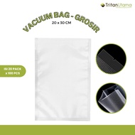 Plastic vacum bag EMBOSS 20x30cm / plastic food vacuum / Plastic bag