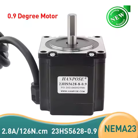 1PCS Nema23 Stepper Motor 23HS5628-0.9 degrees 2.8A 126N.CM 4-lead 57 Series motor for ISO CNC Laser