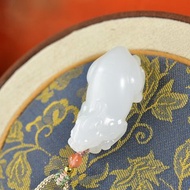 秒殺價 天然和田玉羊脂玉貔貅吊墜 玉質細膩溫潤