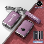 【Metal Keychain】Zinc Alloy Car Key Case Cover Shell Keychain For New Mazda 2 Mazda 3 key cover Mazda