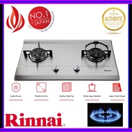 [READY STOCK] Rinnai RB-712N-S Cooker Hob Gas Hob [Stainless Steel] Built in Gas Stove RB712NS Stainless Steel Hob