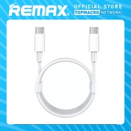 CN REMAX RC-135C CHAINING SERIES PD FAST CHARGING TYPE-C TO TYPE-C DATA CABLE 1M - WHITE (CB603-TW) 