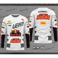 KTM Racing Tshirt / Baju Microfiber Jersi / Jersey Sublimation / Tshirt Jersey