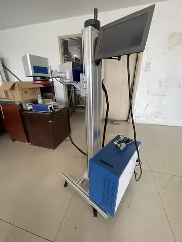 Flying UV Laser Marking Machine 3W 5W 10W Production Date Coding Marking 1500mm Conveyor Belt for Gl