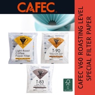 CAFEC Abaca Roasting Level Special V60 Coffer Filter Paper 100 pcs