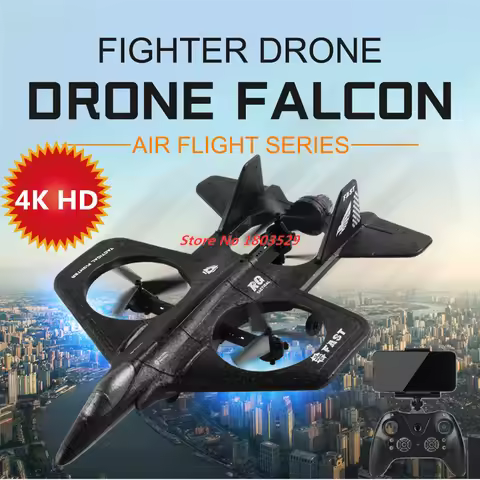 RC Plane with 4K HD Camera Wide Angle Camera 2.4G Radio Controlled Palne Foam App Phone Control Airc