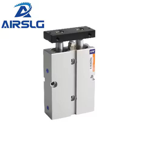 TN Twin Rod Pneumatic Cylinder High Thrust Dual Piston Double Acting Air Cylinder Airtac Type Bore 1