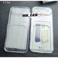 Clear Card Case iphone 17 pro max 17 pro 17 air 17 Bumper case Card slot case