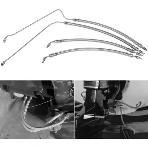 4PCS For Mercruiser Alpha One Gen Two 1 2 I II Upgraded Trim Tilt hydraulic Ram Cylinder Hose 9B-104
