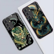 Case for SAMSUNG M14, M23 5G, M34 5G, M54 5G Shiny Tempered Glass Back