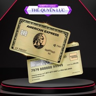 Black card - Mẫu thẻ tín dụng American Express Chất liệu nhựa PVC 4 lớp cao cấp sang trọng Skin thẻ