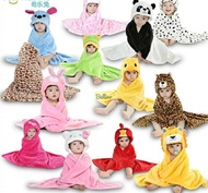 Selimut Bayi Model Kupluk Animal Lucu Murah Hangat / Selimut Baby Karakter Usia 0-2th Selimut Topi B