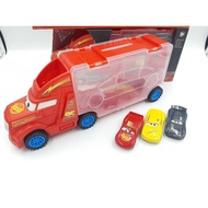 Cars 3 Mack Uncle Truck & 3pcs mini Car Figure Toys PLAYSET