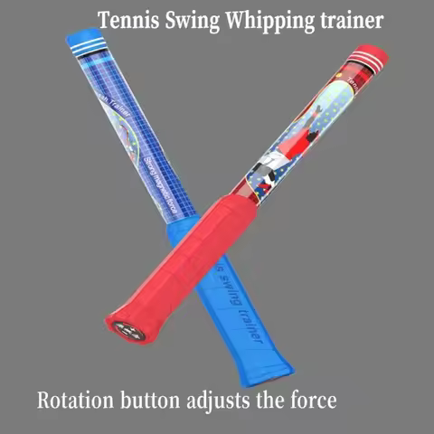 Free Adjustable Force Pound Tennis Swing Trainer Power Whip Auxiliary Trainer Hitting Feel Ball Skil