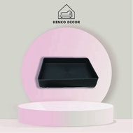 HITAM Ikea SKOGSVIKEN Black Tray uk 10x15 cm, Bathroom Tray, Soap Tray, Toiletries, Multipurpose Tra