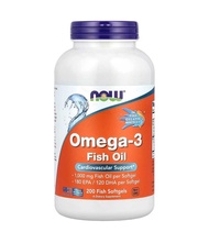 (พร้อมส่ง) น้ำมันปลา Now Foods Omega-3 Fish Oil 1000mg 30200 Softgels