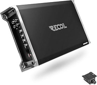 Recoil RED1200-1 2500 Watts Class-D Car Audio Mono-Block Subwoofer Amplifier, 1 Ohm Stable, Remote B