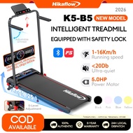 Hikaflow 5.0HP Home Foldable Treadmill 16KM With Bluetooth APP Incline Ultra-Thin Run Multi-Function