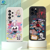 Huawei P30 Lite Nova 5T Nova 3i Nova 7i Y6P Y7A Y6 Pro Y7 Pro 2019 Y9S Graffiti Miles and Gwen Soft Silicone Phone Case Cover Binteacase