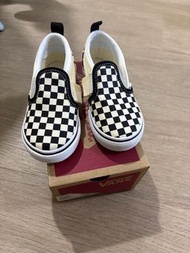 Vans 棋盤格 兒童懶人鞋 (全新)