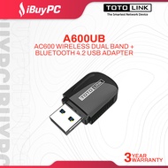 TOTOLINK A600UB AC600 WIFI Dual Band + Bluetooth 4.2 USB Adapter