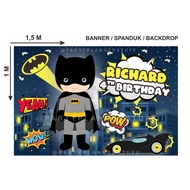 Batman Banner, Batman backdrop, Batman Banner, children's birthday, Batman superhero theme, custom