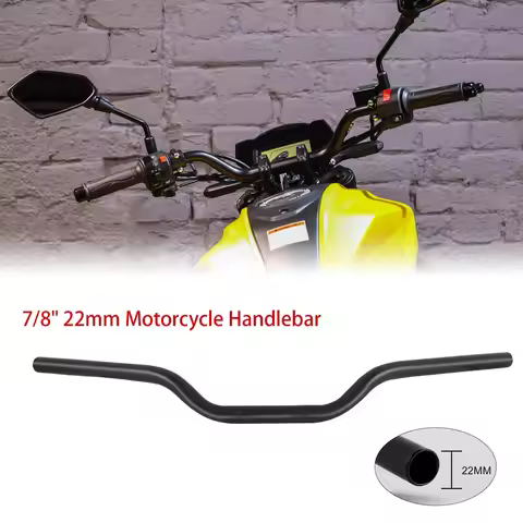 Motorcycle 7/8" Euro Tracker Drag Handlebars Bars For Honda Suzuki Yamaha