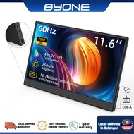 Byone11.6 inch Ultra-thin Portable  Monitor Full HD Screen Gaming Monitor 1920*1080P IPS Display TYP