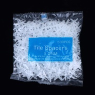 Break Resistant Tile Leveling Clips 1 Bag 1/1.5/2/2.5/3mm Cross Tile Spacers for Floor Wall Tile Ins