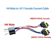 H4 male socket to H11 female convert cable.