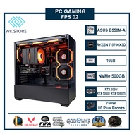 PC Gaming FPS 02 | Ryzen 7 5700X3D, 16GB Ram, VGA RTX 3060 / 5060 / 5060 Ti 16GB New Warranty 36T