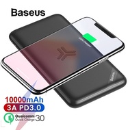 Baseus 10000mAh Power Bank Qi Wireless Charger Powerbank for iPhone Samsung Huawei Quick Charge 3.0